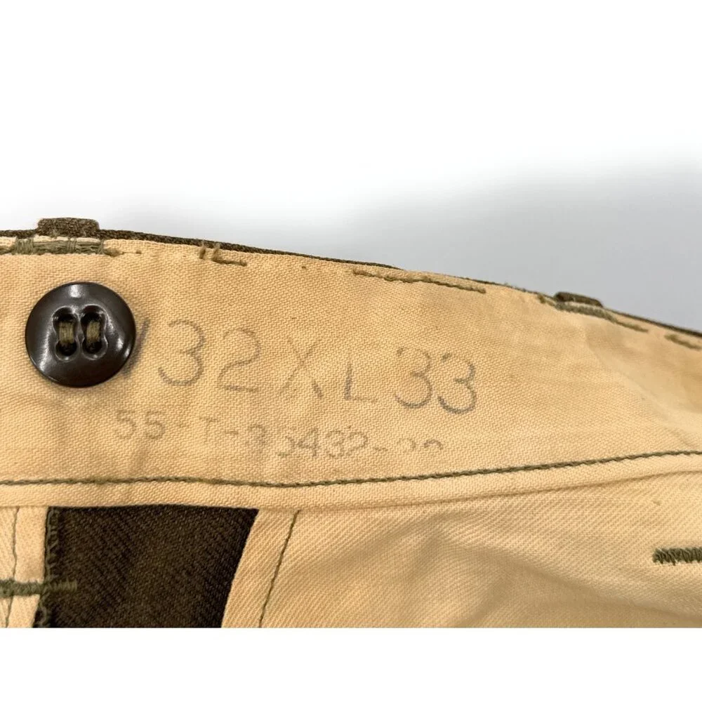 WWII WW2 M1941 Kersey Wool Lined Field Pants Tanker Sz‎ 32x33 1942 Trousers